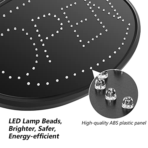 Meetuled Led Neon Open Sign 23” X 14” Electronic Billboard Bright Advertising Board Window Display Sign Flashing And Steady Light With Hang Chain For Business #TOP4