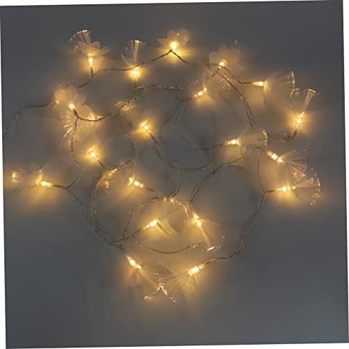 OSOLADY 1pc Creative Fiber Optic Star String Light Led Decorative Light for Holiday Decor Warm White for Christmas Weddings and Parties