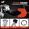 A-Premium Door Lock Cylinder & Keys Set Compatible with Ford F-150/F-250/F-350 Ranger Explorer Bronco Crown Victoria Tempo 2Dr. Thunderbird Escort Aerostar E-Series, F2UZ1522050A, F37Z1022050A #3