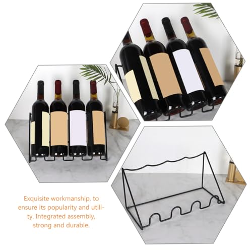 Soporte de vino de mesa multi ranuras moderno miniatura 7