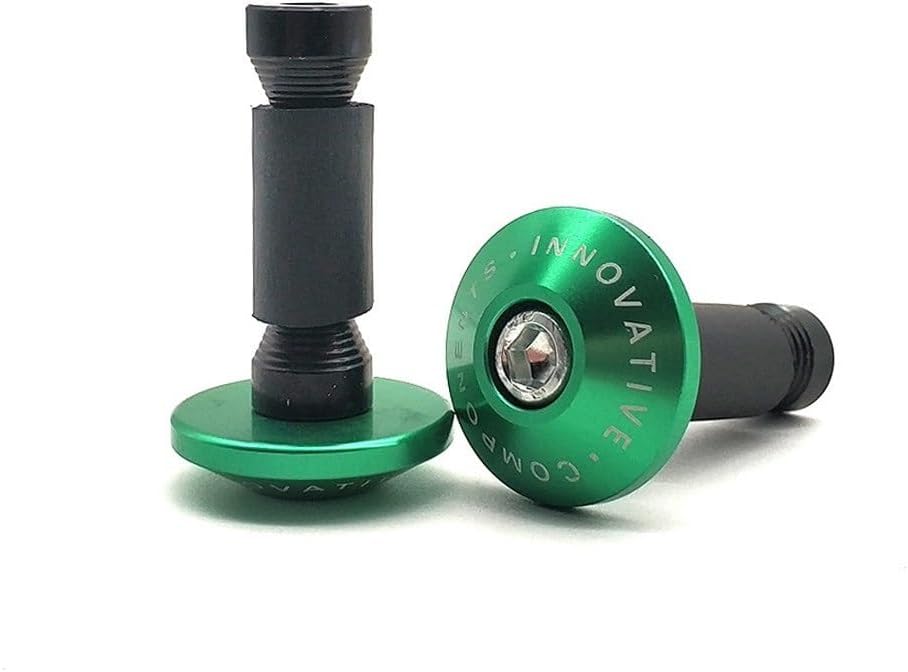 KSHSAA Grips Motorcycle Handle Ends Bar Balanced Plug Slider Handlebars Cap Grips for Suzuki GSX650F Hayabusa GSXR1300 SV1000 TL1000 GSR600(Green)