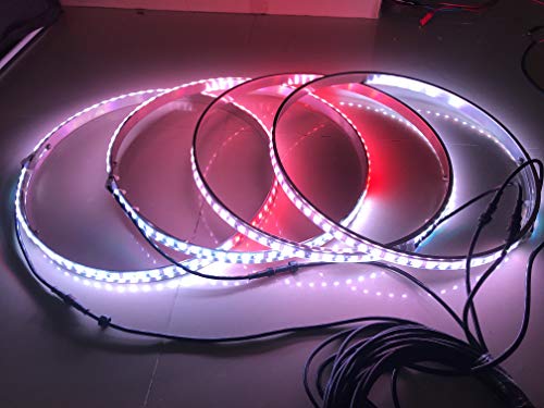 Sando Tech Dream Chasing Colors Flow 15.5‘’ LED Wheel Ring Lights Rim Lights Tire Lights Blue-Tooth App Controlled 4 Lights - Thumbnail 3