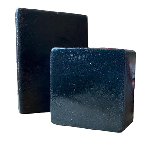 Official north pole coal soap bar stocking stuffer (blueberry thyme,