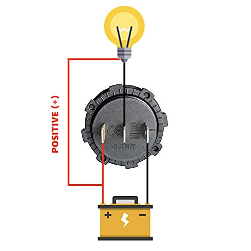 Mgi Speedware 2-In-1 Voltmeter / Ammeter 12Vdc With Led Digital Display (Blue) #TOP4