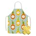 Odot Uova di Pasqua Grembiule Cucina per Bambini Grembiule per Pittura, Grembiuli per Chef e Manica Impermeabile, Grembiule per Ragazzi Ragazze, Cottura, Asilo, Giardinaggio (Stile G,45x56cm)