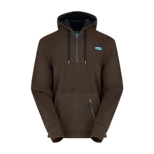 Ridgeline Ballistic Long Sleeved Fleece Hoodie - Bark - S