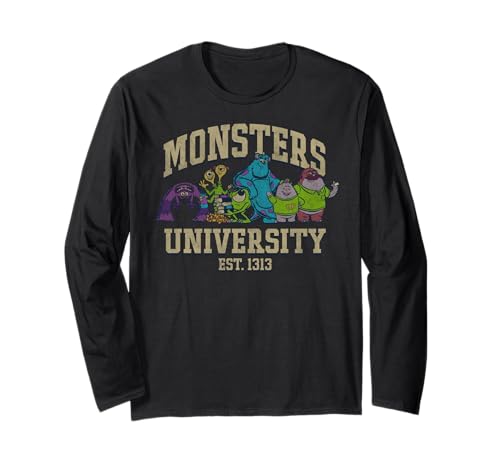 T-shirt Monsters University Disney Pixar à manches longues vêtement vintage pour adulte