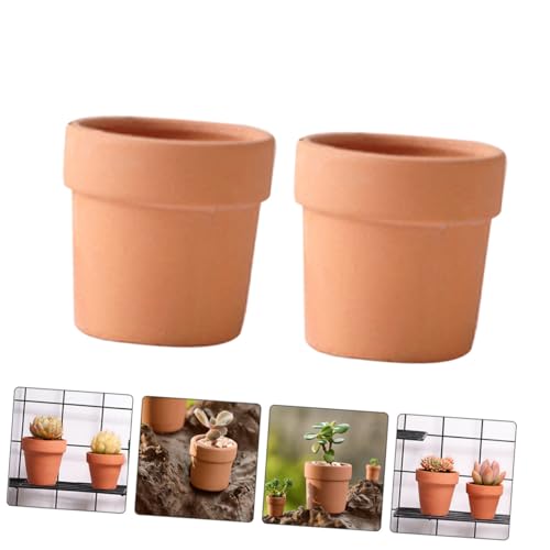 Poterie décorative compacte en terre cuite rouge durable x8 - 8