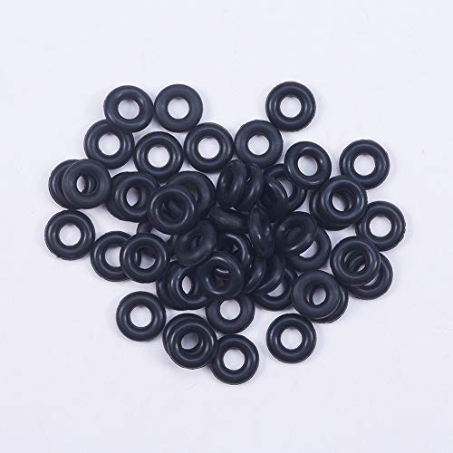 Othmro ニトリルゴムOリング Oリング 2mm幅 3mm内径 7mm外径 50個入り Oリングオイルシール 黒 ニトリルゴムリング スケルトンオイルシールリング ニトリルゴムリング製 O型 ブラック 配管 空気圧メンテナンス 油圧 給水ホース フィルター ガレージメンテナンス 高圧洗浄機 絶縁 耐熱性 耐油性