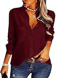 Classic business blouse is made of 100% polyester, high quality, breathable and lightweight. The chiffon fabric is low stretchy, please check our size chart before ordering This chic women office shirt can show your professional in business cooperati...
