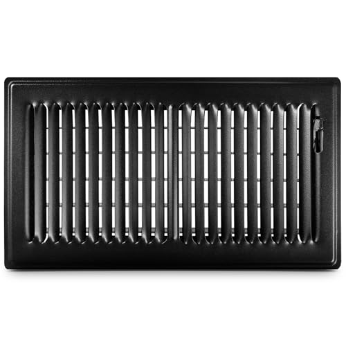 Black 6x12 premium floor register