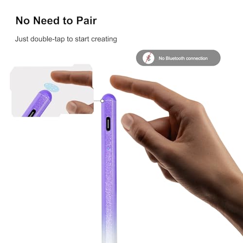 Image of Stylus Pen for ipad, Active Pencil with Quick Charge, Palm Rejection Tilt Sensor, Magnetic Pen Compatible with 2018-2022 iPad Pro 11 inch /12.9 inch /10 /9 /8 /7 /6,iPad mini 5 /6,iPad Air3 /4 /5