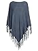 Produktbild APART Poncho mit Langen Fransen aus weichem Strick, Jeans, 36