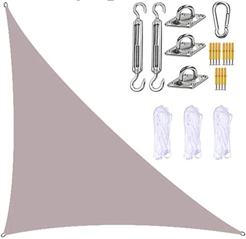 Voile d'ombrage triangulaire contre la chaleur pour ombrager efficacement votre jardin