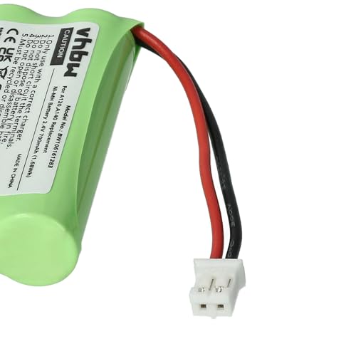 vhbw NiMH Akku 700mAh (2.4V) kompatibel mit schnurlos Festnetz Telefon Siemens Gigaset A260 Trio, A265, A345 Ersatz für V30145-K1310-X359, V30145-K1310-X383.