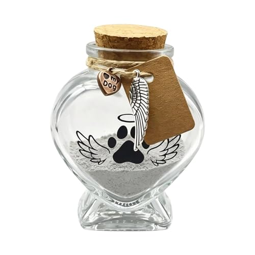 Pet Memorial Dog Hair Bottle - Dog Cat Keepsake Storage Bottle | Commemorative Elegant Cat Whisker Storage Case For Shelf Desk A