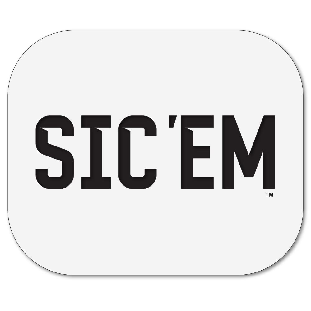 Baylor Sic'Em Curbee Stencil