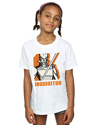 Star Wars Girls Rebels Inquisitor T-Shirt White 9-11 Years