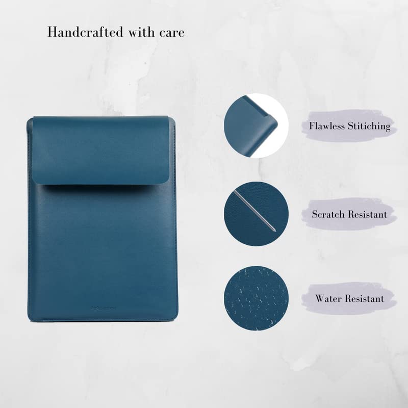 Image of Enthopia MacBook Sleeve Compatible with 2022-2018 MacBook Air 13 A2337 M1 A2179 A1932 / MacBook Pro 13 A2338 M1 A2251 A2289 A2159 A1989 / 14 inch A2442 - Deep Sea Blue