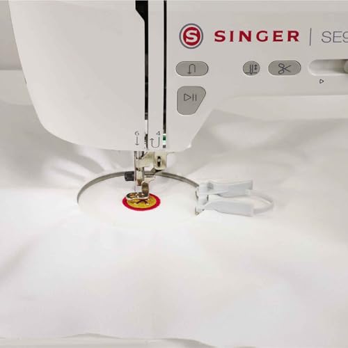 Image of SINGER 40 x 40mm Embroidery Hoop for SE9180 & SE9150 | Precision Fit Small Design Hoop | Stabilizer Efficient | Professional Fabric Tension | Compact Hoop for Detailed Embroidery