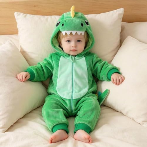 Baby Dinosaur Romper Halloween Infant Onesie Dress Up Outfit Toddler Party - image 3