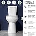 Miuara Extra Tall Toilet 21 Inch for Seniors - Compact Comfort High Toilet, Bowl Height 20 Inch Seat Height 21”, Single Flush 1.28 GPF, Two Piece, 12” Rough In, White, for Small Bathroom