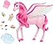 Barbie Mattel Fairytale A Touch of Magic Pink Pegasus with Puppy