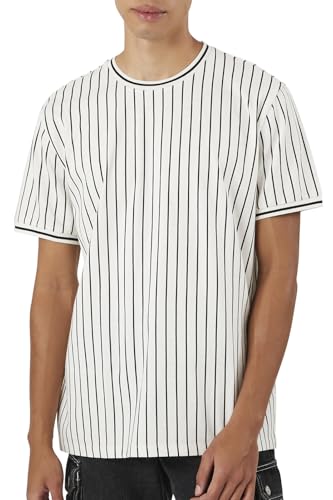 T-shirt rayé homme Forever 21 col rond haut manches courtes marinière
