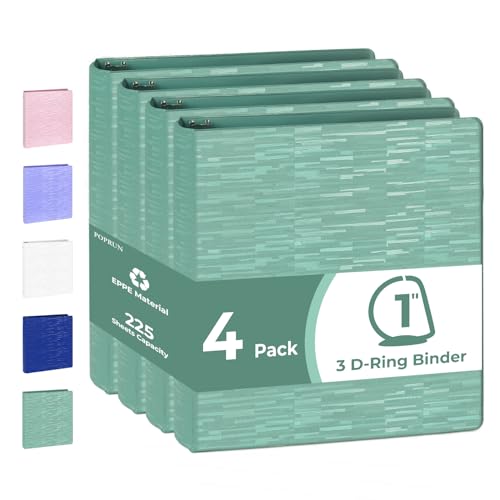 Classeur à 3 anneaux en D organiseur durable école bureau lot de 4 classeurs