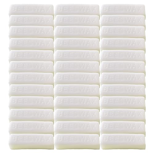TooGet 36 Pack Natural Beeswax Bars for Candles