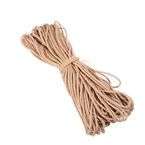 ULTECHNOVO Metros de Fio Natural para Cat - 50 Prático Portátil Natural Barbante Corda Corda Corda d