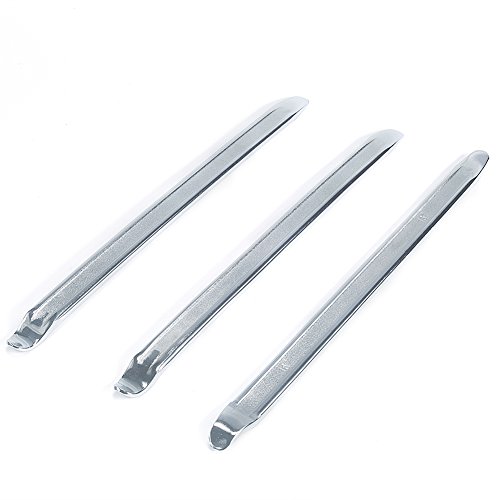 Fasmov 16" Tire Iron Set Irons Changing Tool Kit, 3 Pcs Tire Iron Spoons Changing Tire Lever Bar Set, Motorcycle Tire Spoons Iron Set, Tire Remove Tool for Bike Motorcycle Scooter Bicycle Mower - Image 3