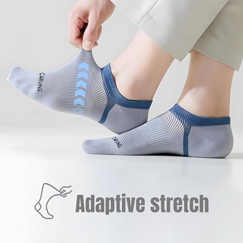 Image of Sockscarving No Show Cotton Multi Colour Socks | Pure Premium Cotton for Men and Women Socks | Stretchable Free Size Anti Odur Sweat Free Anti Slip