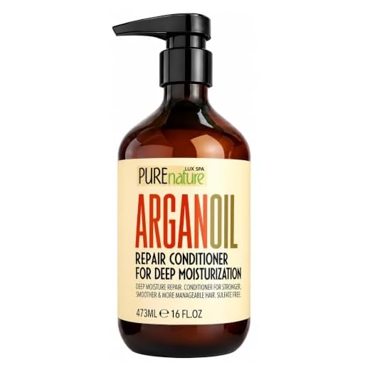 Moroccan Argan Oil Conditioner SLS Sulfate Free - Best Hair Conditioner for Damaged, Dry, Curly or Frizzy Hair - Thickening for Fine/Thin Hair, Safe for Color and Keratin Treated Hair