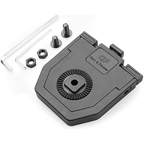 GUN & FLOWER Rotating Quick Dis./Connect Adapter, Paddle Adapter for Gun Holsters/Magazine Pouches and Attachments, Outside Waistband Carry Gun Accessories, Quick Release Attachment,360 degrees Adj. Cover