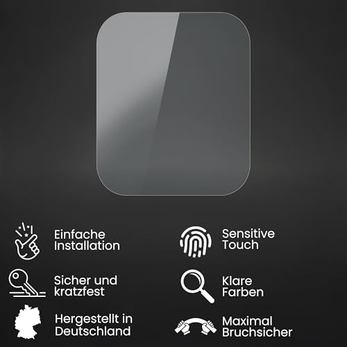 Bruni Schutzfolie kompatibel mit Garmin Approach G10 Folie, glasklare Displayschutzfolie (2X)