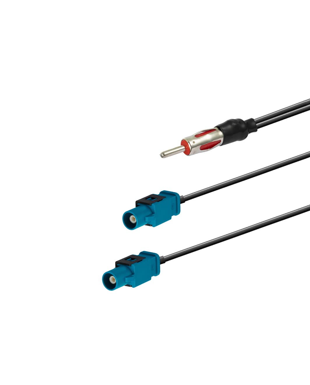 Vecys Fiche Antenne Autoradio Adaptateur DIN Fiche Connecteur pour RG58 FM/AM Dab Universelle