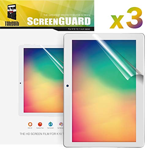 TabSuit Dragon Touch K10 Screen Protector Ultra-Clear of High Definition (HD)-3 Pack