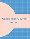  Graph Paper Journal 500 Pages: Large Grid Paper Notebook 4x4 Quad Ruled V2