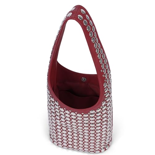 Bolso Tote de Cuero Vegano con Tachuelas para Mujer miniatura 6