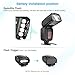 Powerextra Flash Speedlite, 2.4G Wireless Flash Trigger Transmitter Kit for CA Nikon Panasonic Olympus Pentax and Sony DSLR Camera, Digital Cameras with Standard Hot Shoe