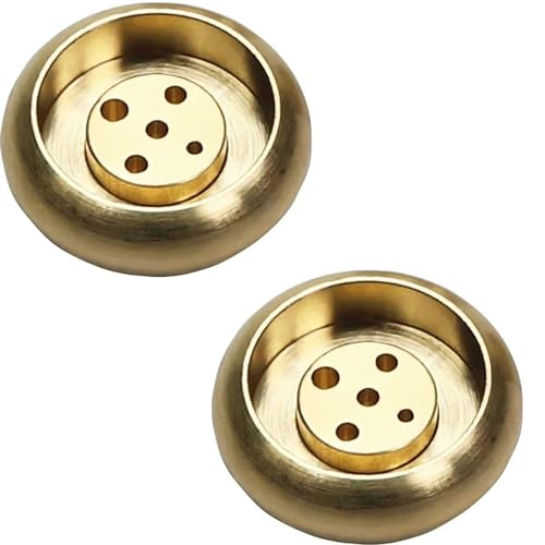 Rosojodg 2Pack 5 Holes Incense Stick Holder, Metal Sandalwood Coil Base, Etachable Brass Incense Burner Stand For Incense Sticks Home Indoor Outdoor Use cover