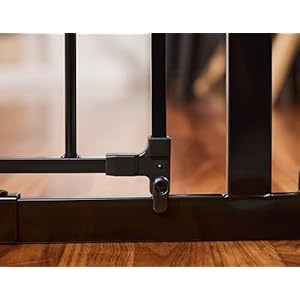 Regalo Easy Step 49-Inch Extra Wide Baby Gate, Includes 4-Inch and 12-Inch Extension Kit, 4 Pack of Pressure Mount Kit and 4 Pack of Wall Mount Kit, Black Regalo Easy Step 49 Inch Extra Wide Baby Gate Includes 4 Inch and 12 Inch Extension Kit 4 Pack of Pressure Mount Kit and 4 Pack of Wall Mount Kit Black