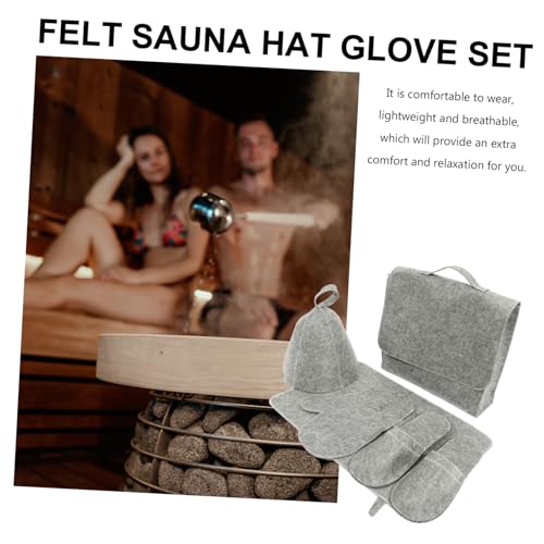 Bonnet de sauna feutre isolant contre la surchauffe et les brûlures - 4