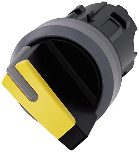 Sélecteur Siemens étanche IP69K jaune 22mm pour remplacer vos boutons de commande défectueux