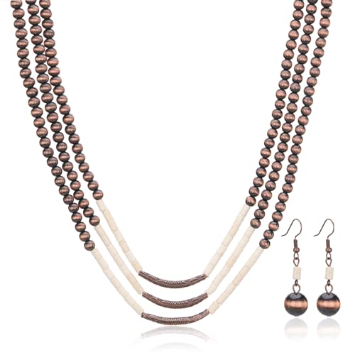 Image of Montana West Rustic Couture's Western Jewelry Set for Women Cowgirl Vintage Western Necklace Earring