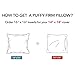 Oubonun 16 x 16 Pillow Inserts - Set of 2 - 100% Cotton Cover - White Couch Decorative Pillow Pair