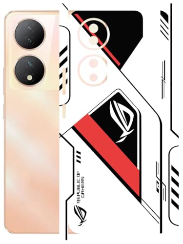Image of AtOdds - Full Body Back Screen Guard Protector Film - Lamination Wrap Skin Sticker Compatible with VIVO Y100A | Scratchproof Matte Finish (RogRed)