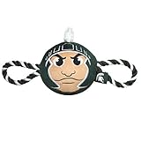 Pets First NCAA Michigan State Spartans Nylon Mascot Dog Toy with Tough Dog Ropes & Inner Squeaker in Bright Team Colors