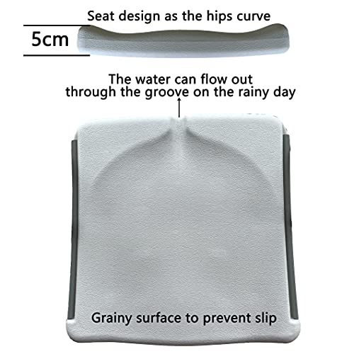 GARDENJOY Set of 2 Folding Chair Sturdy Plastic Fold Up Saving Space for Dining Living Room Indoor & Outdoor Events Wedding Kitchen Garden BBQ Patio Party